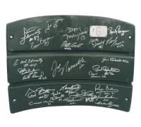 1969 Jets Shea Stadium Seatback Team-Signed By (25) with Joe Namath, Don Maynard, Babe Parilli (JSA) at PristineAuction.com