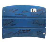 1969 Mets Shea Stadium Seatback Team-Signed By (22) with Yogi Berra, Tom Seaver, Ed Kranepoll (Steiner & MLB) at PristineAuction.com