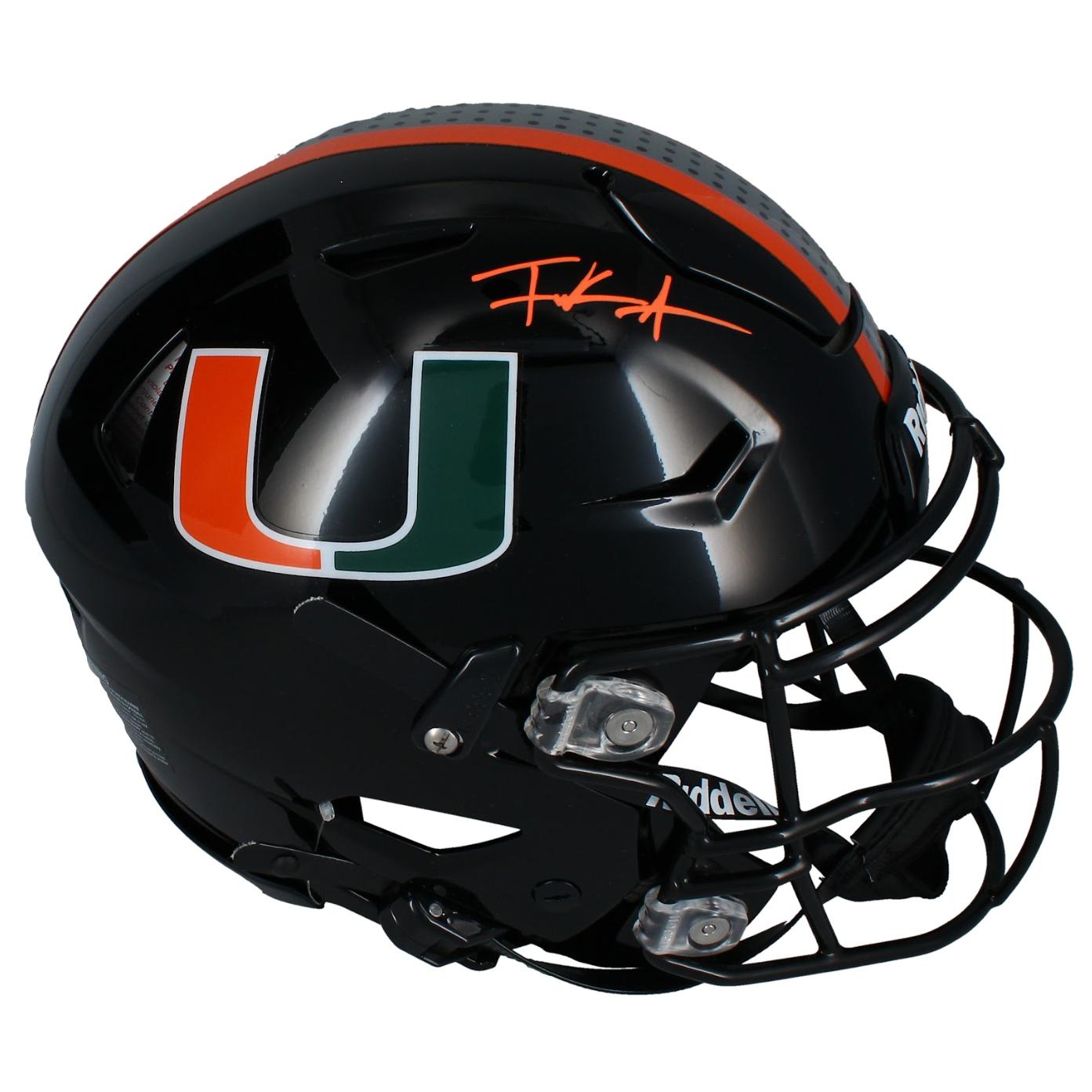 Frank Gore Signed Miami Hurricanes Full-Size Authentic On-Field Alternate Speedflex Helmet (Beckett) at PristineAuction.com Frank Gore Signed Miami Hurricanes Full-Size Authentic On-Field Alternate Speedflex Helmet (Beckett) at PristineAuction.com