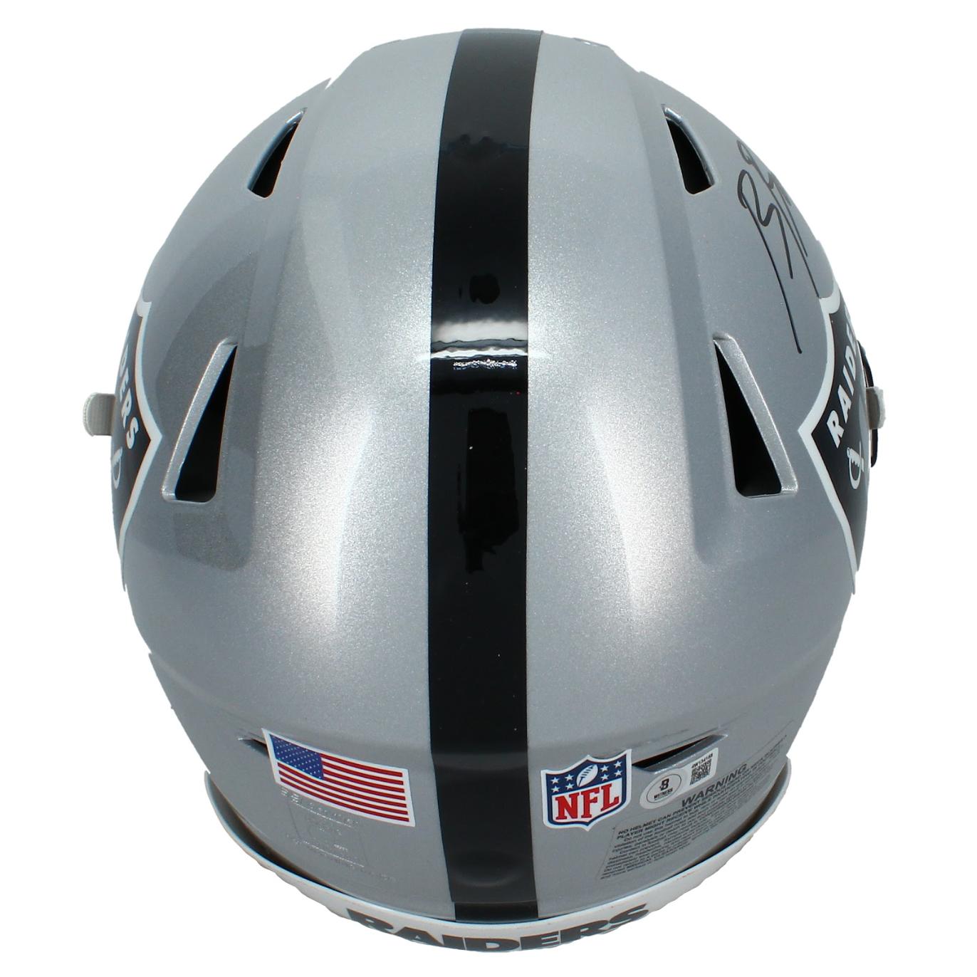 Brock Bowers Signed Raiders Full-Size Authentic On-Field Speedflex Helmet (Beckett) at PristineAuction.com Brock Bowers Signed Raiders Full-Size Authentic On-Field Speedflex Helmet (Beckett) at PristineAuction.com