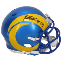 Kyren Williams Signed Rams Speed Mini Helmet (Beckett) at PristineAuction.com