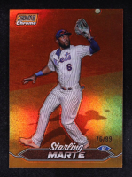 Starling Marte 2024 Stadium Club Chrome Orange Refractors #131 76/99 at PristineAuction.com