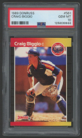Craig Biggio 1989 Donruss #561 DP RC (PSA 10) at PristineAuction.com