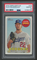 Clayton Kershaw 2018 Topps Heritage #216 (PSA 10) at PristineAuction.com