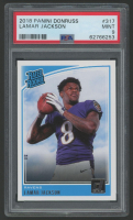 Lamar Jackson 2018 Donruss RR #317 RC (PSA 9) at PristineAuction.com