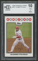 Albert Pujols 2008 Cardinals Topps #STL1 (BCCG 10) at PristineAuction.com