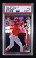 Shohei Ohtani 2020 Topps Chrome Refractors #21 (PSA 9) at PristineAuction.com