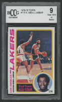 Kareem Abdul-Jabbar 1978-79 Topps #110 (BCCG 9) at PristineAuction.com