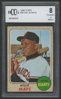 Willie Mays 1968 Topps #50 (BCCG 8) at PristineAuction.com