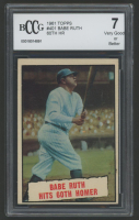 Babe Ruth 1961 Topps 60th HR #401 (BCCG 7) at PristineAuction.com