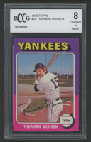 Thurman Munson 1975 Topps #20 (BCCG 8) at PristineAuction.com
