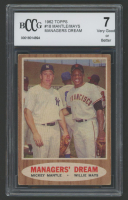 Mickey Mantle / Willie Mays 1962 Topps #18 Managers Dream (BCCG 7) at PristineAuction.com