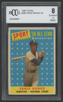 Ernie Banks 1958 Topps #482 AS (BCCG 8) at PristineAuction.com