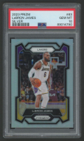 LeBron James 2023 Panini Prizm Silver Prizm #63 (PSA 10) at PristineAuction.com
