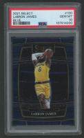 LeBron James 2021 Select Blue #100 (PSA 10) at PristineAuction.com