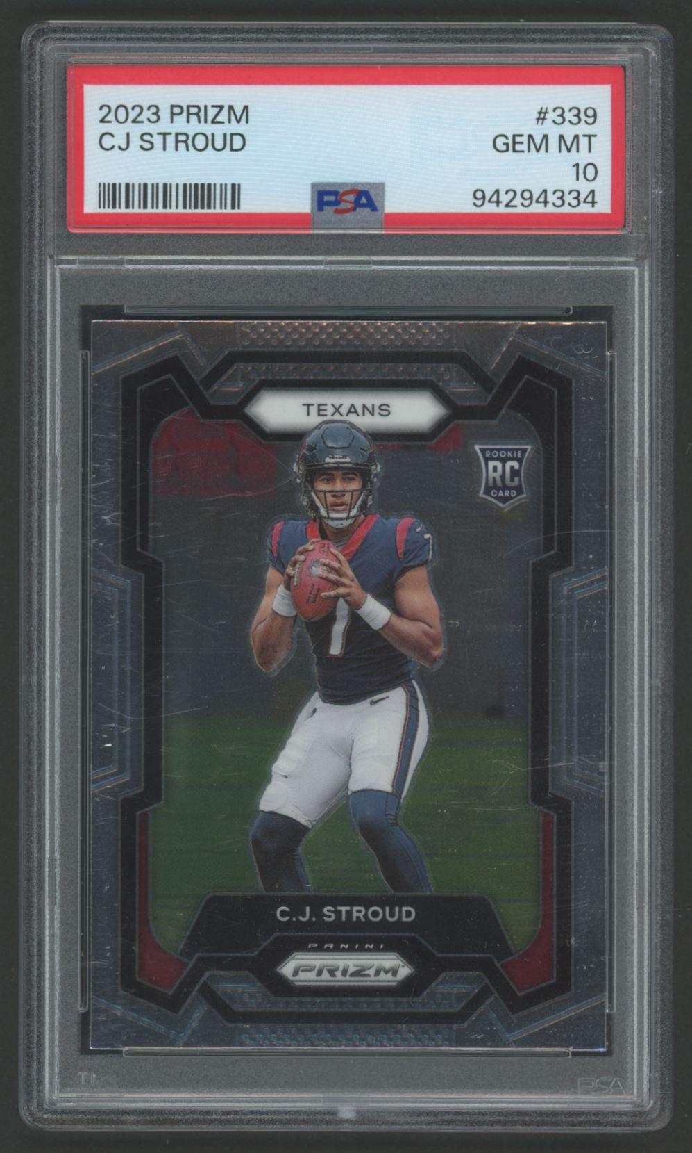 CJ Stroud 2023 Panini Prizm #339 RC (PSA 10) at PristineAuction.com CJ Stroud 2023 Panini Prizm #339 RC (PSA 10) at PristineAuction.com