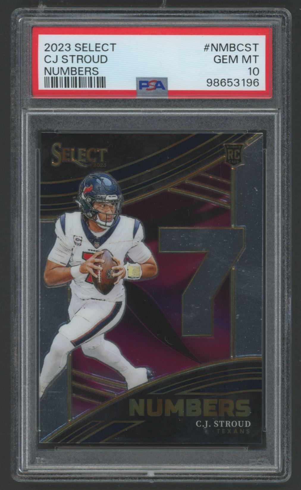 CJ Stroud 2023 Select Numbers #1 RC (PSA 10) at PristineAuction.com CJ Stroud 2023 Select Numbers #1 RC (PSA 10) at PristineAuction.com