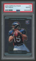 Tim Tebow 2010 Topps Platinum #79 RC (PSA 10) at PristineAuction.com