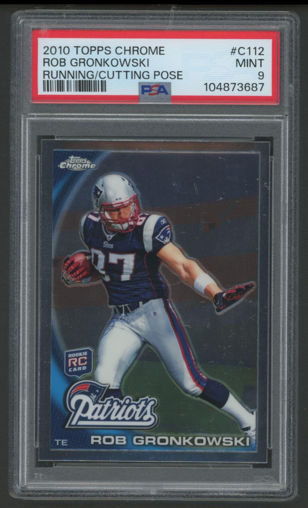 Rob Gronkowski 2010 Topps Chrome #C112 (PSA 9) at PristineAuction.com Rob Gronkowski 2010 Topps Chrome #C112 (PSA 9) at PristineAuction.com
