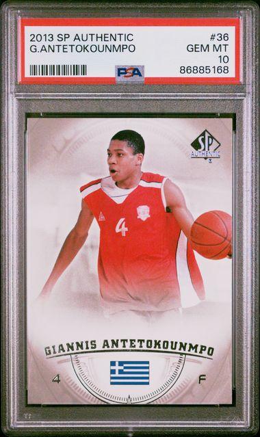 Giannis Antetokounmpo 2013 SP Authentic #36 RC (PSA 10) at PristineAuction.com Giannis Antetokounmpo 2013 SP Authentic #36 RC (PSA 10) at PristineAuction.com