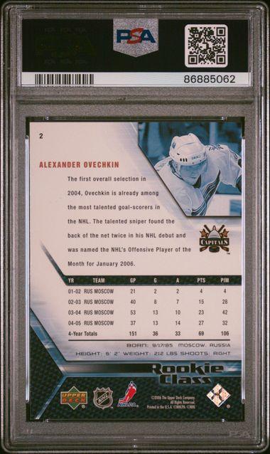 Alexander Ovechkin 2005 Upper Deck Rookie Class #2 (PSA 9) at PristineAuction.com Alexander Ovechkin 2005 Upper Deck Rookie Class #2 (PSA 9) at PristineAuction.com