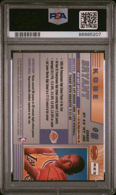 Kobe Bryant 1996 Bowman's Best Rookie #R23 (PSA 8) at PristineAuction.com Kobe Bryant 1996 Bowman's Best Rookie #R23 (PSA 8) at PristineAuction.com