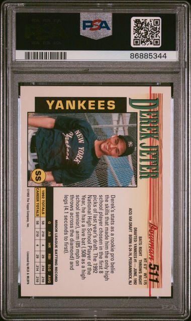 Derek Jeter 1993 Bowman #511 RC (PSA 7) at PristineAuction.com Derek Jeter 1993 Bowman #511 RC (PSA 7) at PristineAuction.com