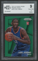 Joel Embiid 2014-15 Panini Prizm Green Prizim #253 (BCCG 9) at PristineAuction.com