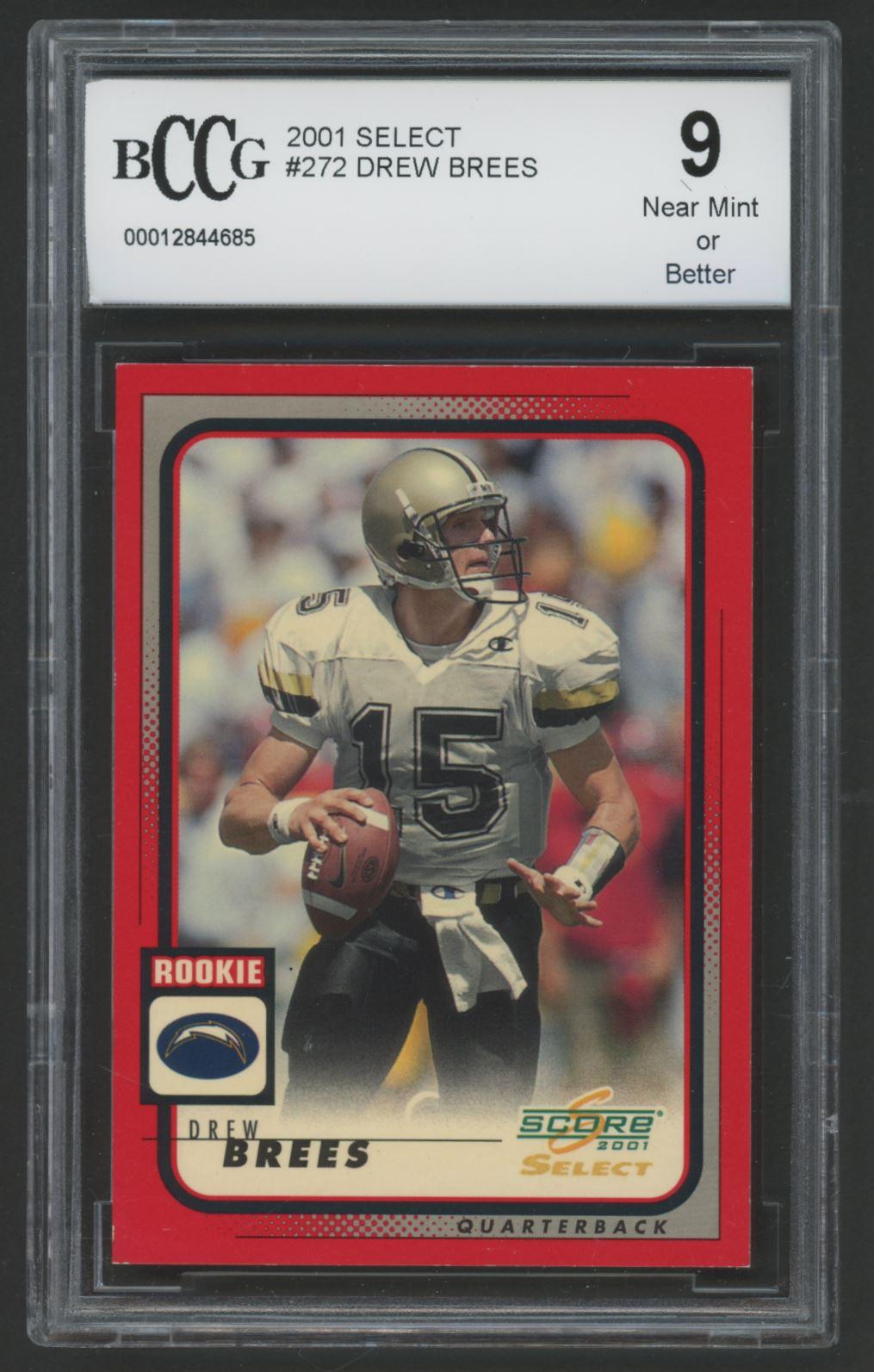 Drew Brees 2001 Select #272 RC #197/275 (BCCG 9) at PristineAuction.com Drew Brees 2001 Select #272 RC #197/275 (BCCG 9) at PristineAuction.com