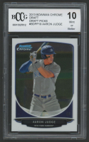 Aaron Judge 2013 Bowman Chrome Draft Picks #BDPP19 RC (BCCG 10) at PristineAuction.com