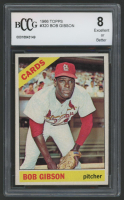Bob Gibson 1966 Topps #320 (BCCG 8) at PristineAuction.com