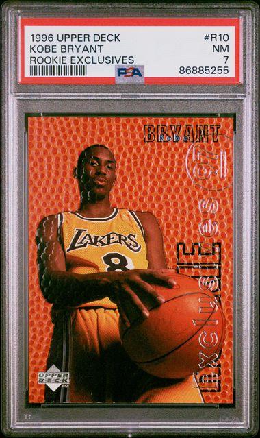Kobe Bryant 1996 Upper Deck Rookie Exclusives #R10 (PSA 7) at PristineAuction.com Kobe Bryant 1996 Upper Deck Rookie Exclusives #R10 (PSA 7) at PristineAuction.com