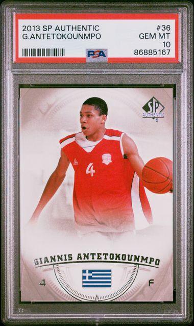 Giannis Antetokounmpo 2013 SP Authentic #36 RC (PSA 10) at PristineAuction.com Giannis Antetokounmpo 2013 SP Authentic #36 RC (PSA 10) at PristineAuction.com