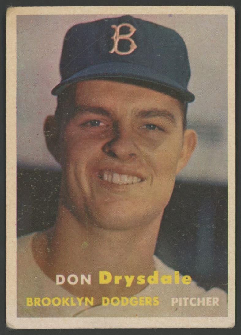Don Drysdale 1957 Topps #18 RC at PristineAuction.com Don Drysdale 1957 Topps #18 RC at PristineAuction.com