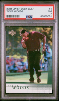Tiger Woods 2001 Upper Deck Golf #1 RC (PSA 7) at PristineAuction.com