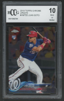 Juan Soto 2018 Topps Chrome Update #HMT55 RC (BCCG 10) at PristineAuction.com