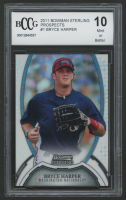 Bryce Harper 2011 Bowman Sterling Prospects #1 (BCCG 10) at PristineAuction.com