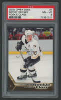 Sidney Crosby 2005 Upper Deck Rookie Class #1 RC (PSA 8) at PristineAuction.com