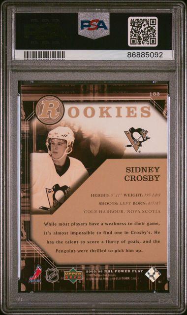 Sidney Crosby 2005-06 Upper Deck Power Play #133 RC (PSA 9) at PristineAuction.com Sidney Crosby 2005-06 Upper Deck Power Play #133 RC (PSA 9) at PristineAuction.com