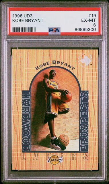 Kobe Bryant 1996-97 UD3 #19 RC (PSA 6) at PristineAuction.com Kobe Bryant 1996-97 UD3 #19 RC (PSA 6) at PristineAuction.com