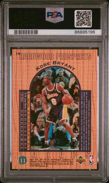 Kobe Bryant 1996-97 UD3 #19 RC (PSA 8) at PristineAuction.com Kobe Bryant 1996-97 UD3 #19 RC (PSA 8) at PristineAuction.com
