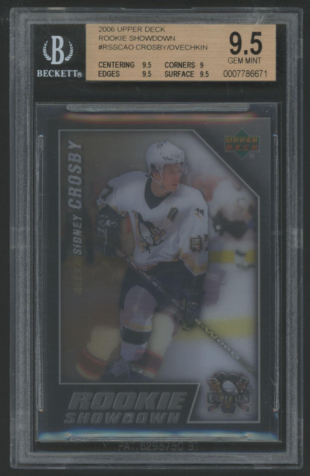 Sidney Crosby / Alexander Ovechkin 2006 Upper Deck Rookie Showdown #RSSCAO (BGS 9.5) at PristineAuction.com Sidney Crosby / Alexander Ovechkin 2006 Upper Deck Rookie Showdown #RSSCAO (BGS 9.5) at PristineAuction.com