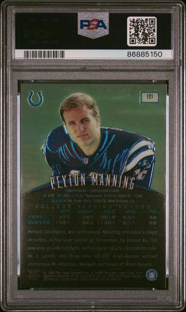 Peyton Manning 1998 Finest Non-Protected #121 RC (PSA 8) at PristineAuction.com Peyton Manning 1998 Finest Non-Protected #121 RC (PSA 8) at PristineAuction.com