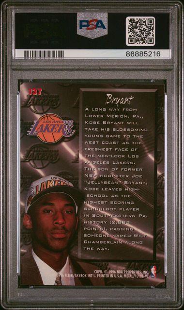 Kobe Bryant 1996-97 Metal #137 FF RC (PSA 7) at PristineAuction.com Kobe Bryant 1996-97 Metal #137 FF RC (PSA 7) at PristineAuction.com
