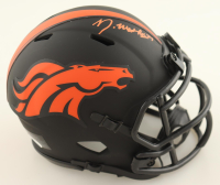 Damarri Mathis Signed Broncos Eclipse Alternate Speed Mini Helmet (JSA) at PristineAuction.com