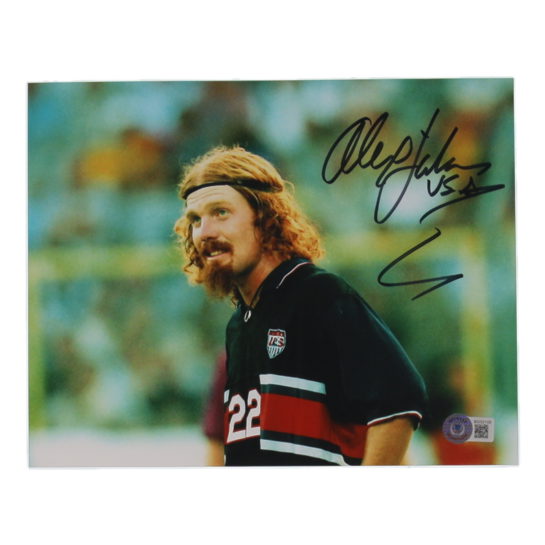 Alexi Lalas Signed Team USA 8x10 Photo Inscribed "USA" (Beckett) at PristineAuction.com Alexi Lalas Signed Team USA 8x10 Photo Inscribed "USA" (Beckett) at PristineAuction.com