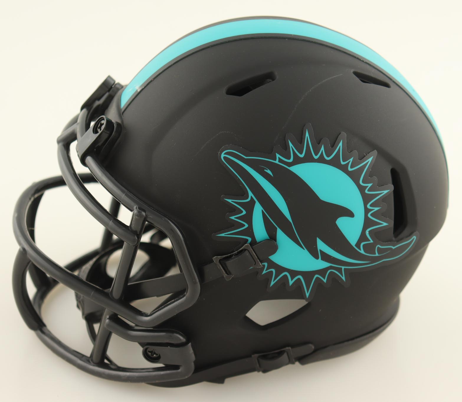 OJ McDuffie Signed Dolphins Eclipse Alternate Speed Mini Helmet (JSA) at PristineAuction.com OJ McDuffie Signed Dolphins Eclipse Alternate Speed Mini Helmet (JSA) at PristineAuction.com