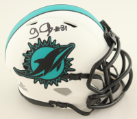 OJ McDuffie Signed Dolphins Lunar Eclipse Alternate Speed Mini Helmet (JSA) at PristineAuction.com