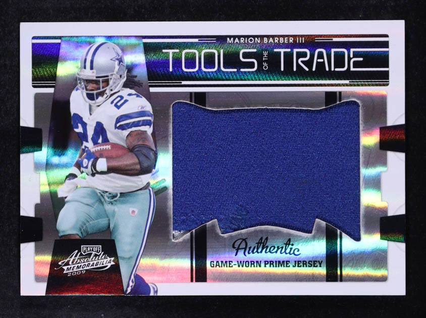 Marion Barber 2009 Absolute Memorabilia Tools of the Trade Material Oversize Black Spectrum #56 #05/10 at PristineAuction.com Marion Barber 2009 Absolute Memorabilia Tools of the Trade Material Oversize Black Spectrum #56 #05/10 at PristineAuction.com