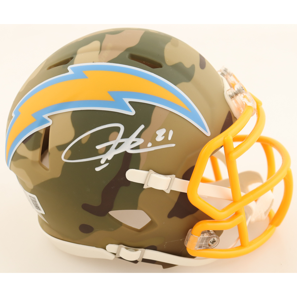 LaDainian Tomlinson Signed Chargers Camo Alternate Speed Mini Helmet (Beckett) at PristineAuction.com